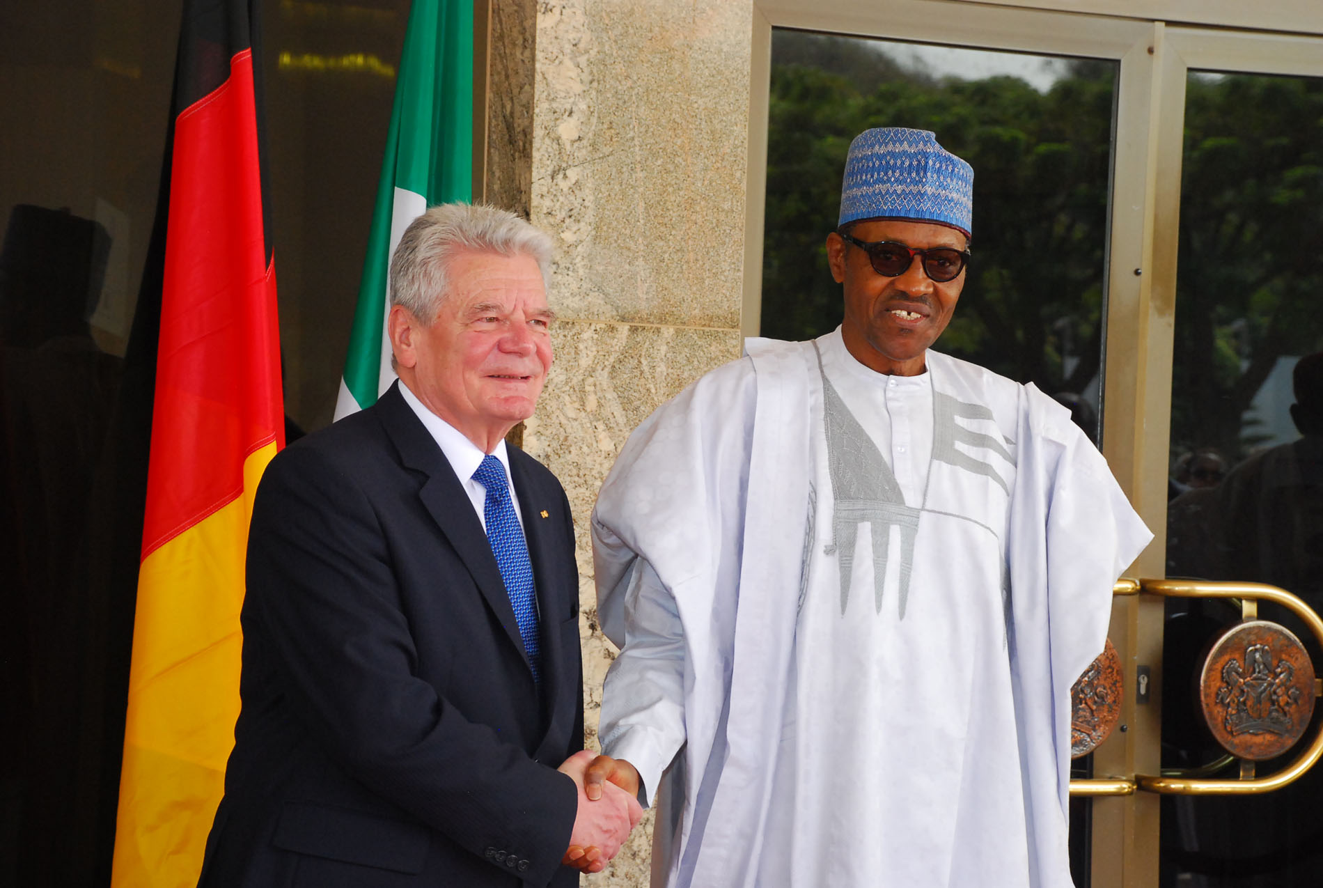 [PHOTOS] President Muhammadu Buhari receives visiting German President ...