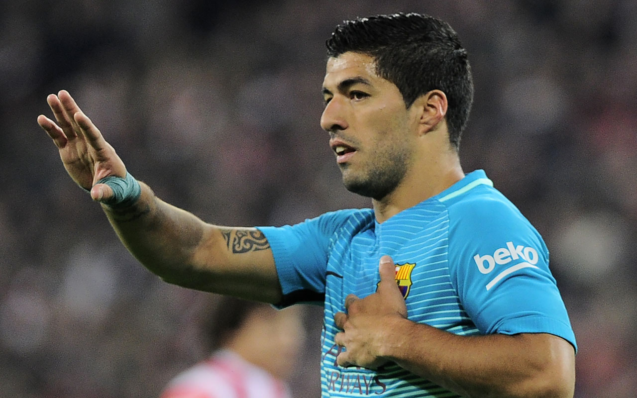 Barcelona's Uruguayan forward Luis Suarez / AFP PHOTO / ANDER GILLENEA