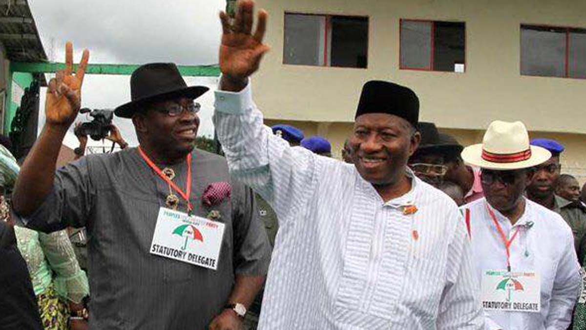 Image result for seriake dickson and Goodluck jonathan