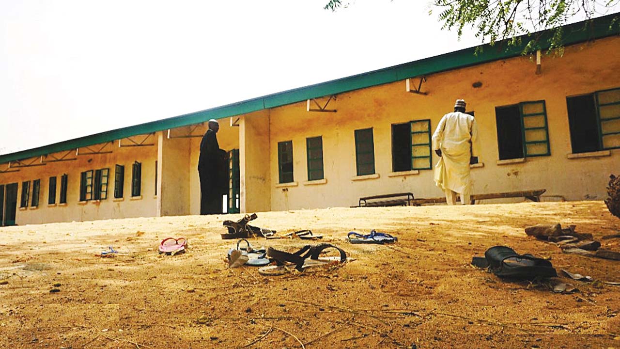 Government Science and Technical College in Dapchi, Yobe State, where 110 girls were abducted by Boko Haram last week. PHOTO: AFP