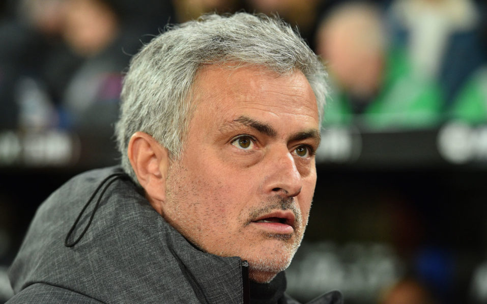 Manchester United’s Portuguese manager Jose Mourinho reacts ahead of the English Premier League football match between Crystal Palace and Manchester United at Selhurst Park in south London on March 5, 2018. / AFP PHOTO / Glyn KIRK / 