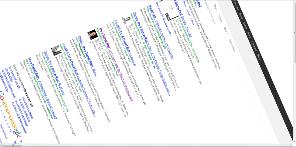Friends Blog: Google Do a Barrel Rol Tricks