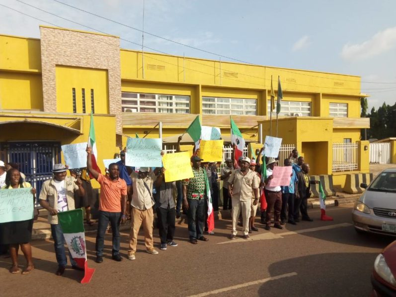 Image result for Kano NLC Pickets MTN Office