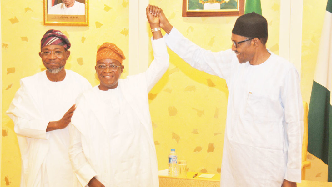 Image result for President Buhari congratulates Osun State governor-elect, Gboyega Oyetola