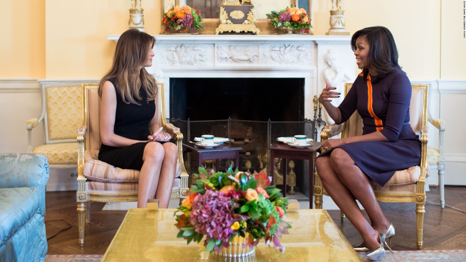 Michelle obama and Melania Trump