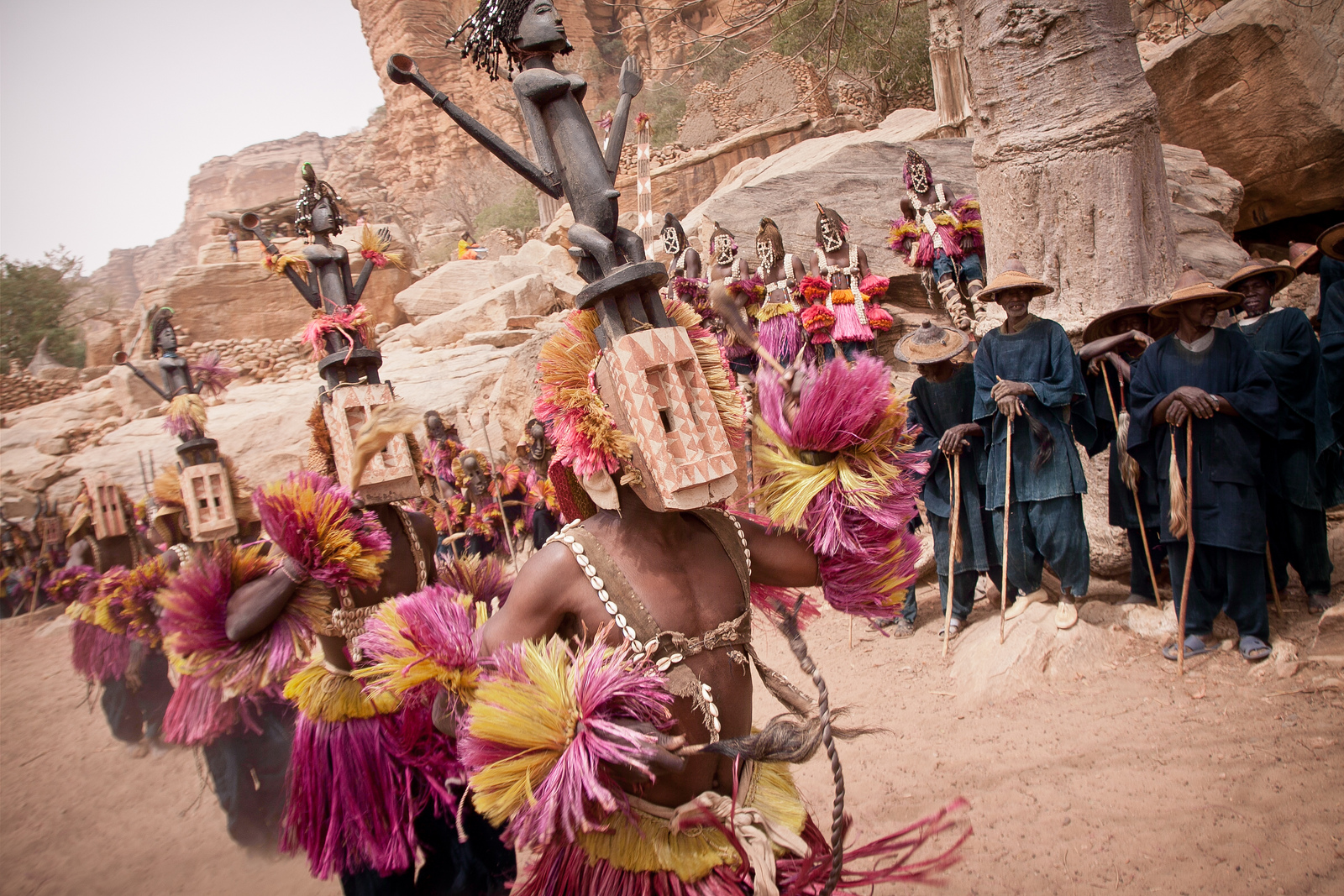 Dogon tribe mask dance 