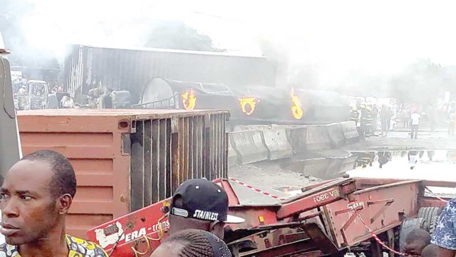 Two feared killed, property worth millions perish in Lagos tanker fire ...