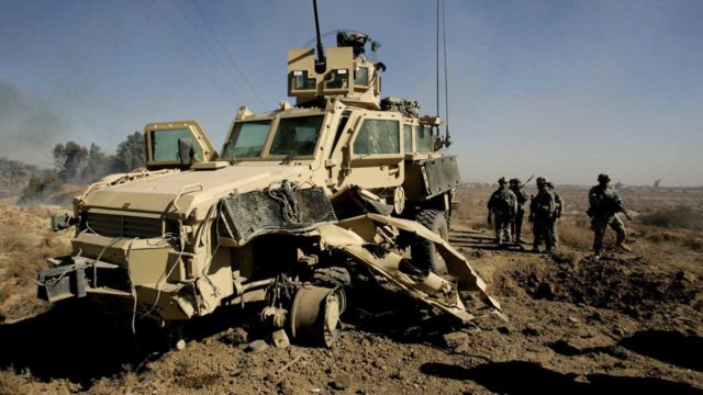 US army vehicle damaged in mine explosion in Niger | The Guardian ...