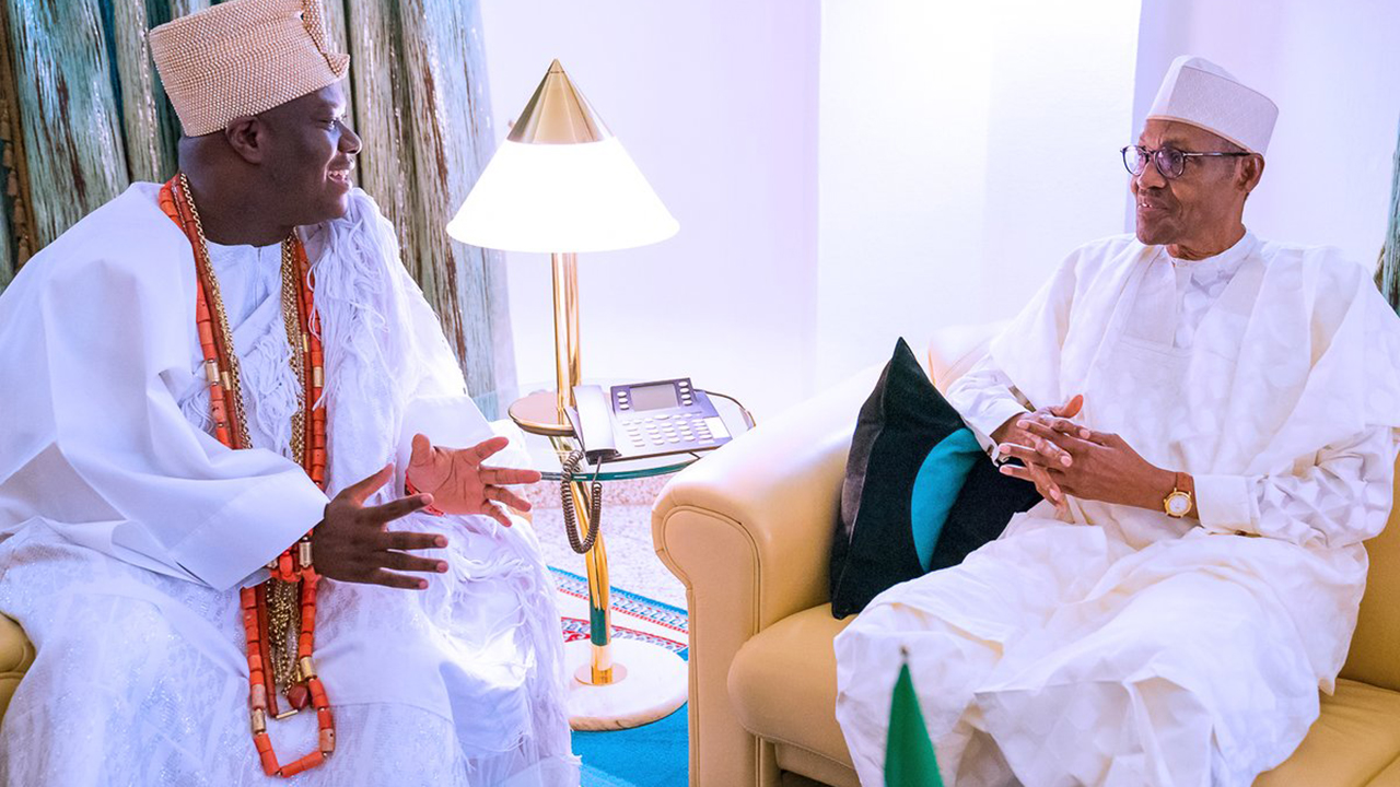 Ooni meets Buhari, warns of war over security crisis