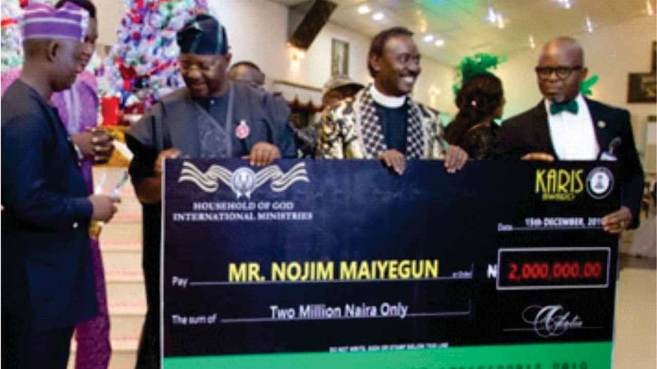 Image result for OLYMPIC MEDALIST NOJIM MAIYEGUN BECOMES LATEST RECIPIENT of 2019 KARIS AWARD