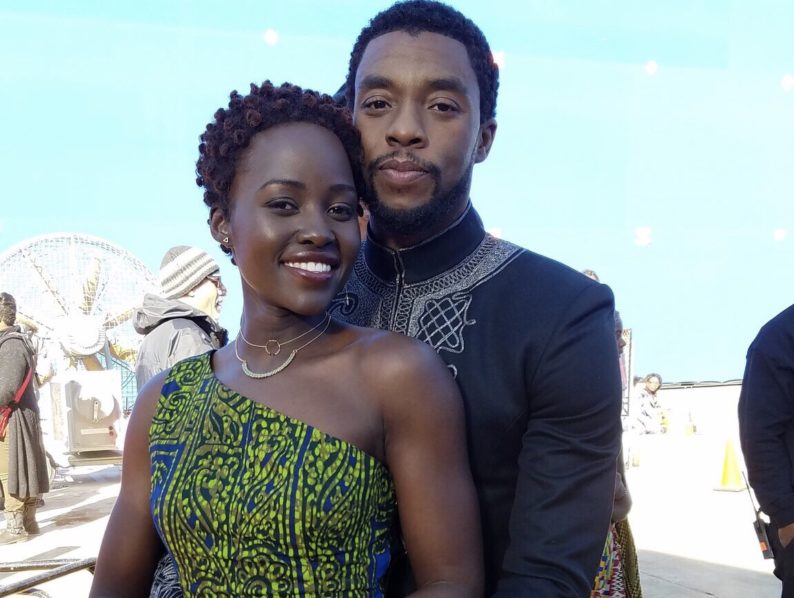 Lupita Nyong'O and Chadwick Boseman