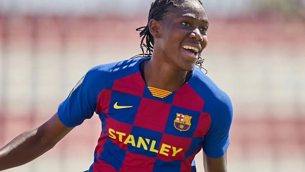 Barcelona Femeni Star Asisat Oshoala Models in New Nigeria Jersey