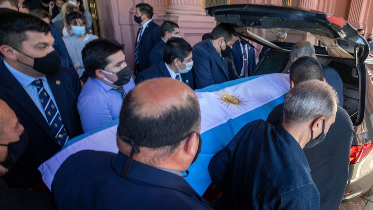 Maradona funeral cortege heads to cemetery near Buenos Aires | The ...