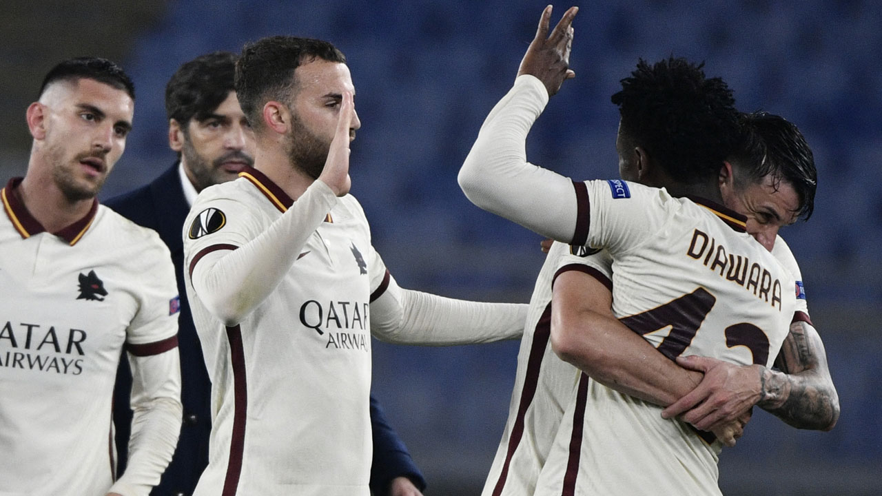 Riccardo Calafiori of A.S. Roma during the UEFA Europa League