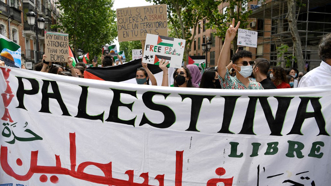 Thousands In Pro Palestinian Protests In London Madrid The Guardian Nigeria News Nigeria And World News World The Guardian Nigeria News Nigeria And World News