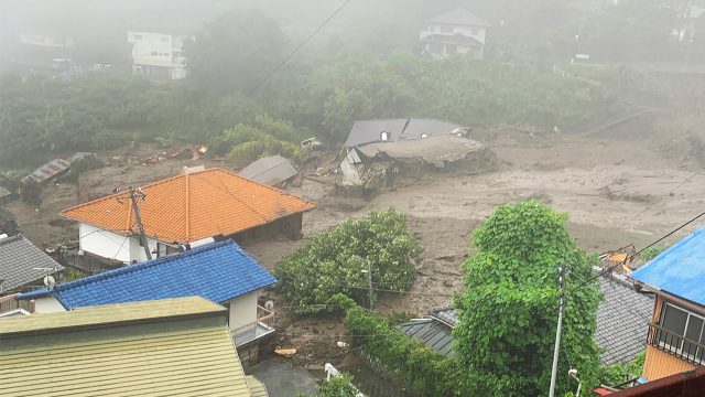 19 missing, homes swept away in Japan landslide after heavy rain ...