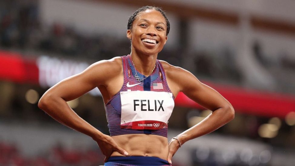 Allyson Felix Becomes Olympics Most Decorated Female Track And Field Athlete The Guardian 