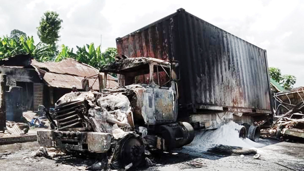 Two die, buildings razed in Rivers tanker explosion | The Guardian Nigeria News - Nigeria and World News — Nigeria — The Guardian Nigeria News – Nigeria and World News