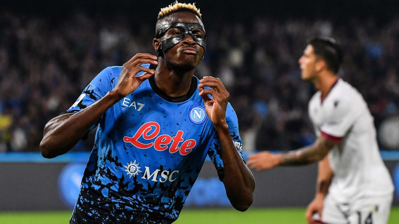 Unlucky Osimhen grabs assist as Napoli demolish Genoa