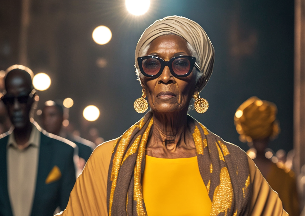 Nigerian AI artist creates a fashion show for elderly people