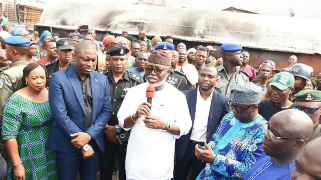 Idanre tanker explosion: Gov. Akeredolu commiserates with victims | The ...