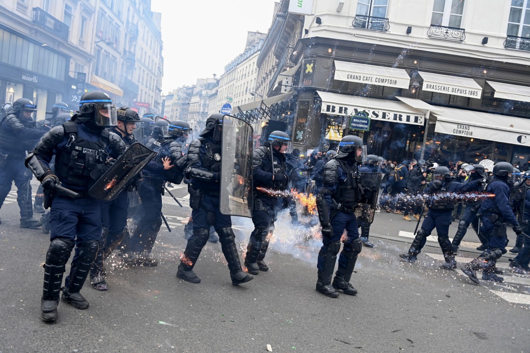 French Protests Turn Violent As Pensions Fury Rages | The Guardian ...