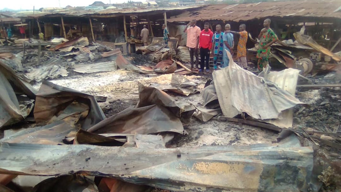 Traders count losses as fire destroys 50 shops in Bodija plank market ...