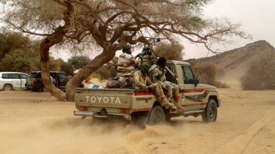 The soldiers were engaged in cleaning up operations near Burkina Faso's Mai region on March 19 and 20, 2024 and were killed during a "complex ambush", it said, adding that "about 30 terrorists had been neutralised". (Photo by Souleymane Ag Anara / AFP)