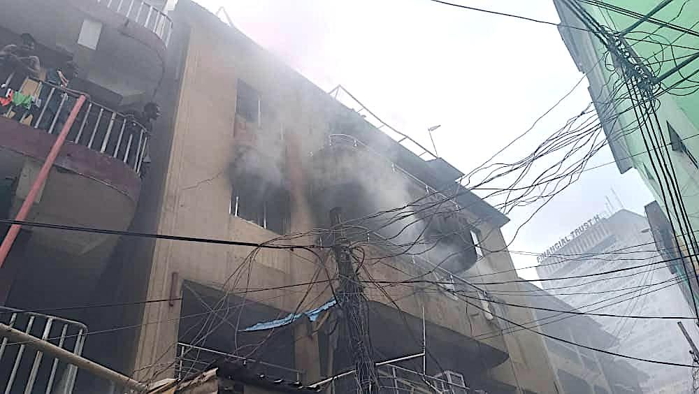 Fire guts Dosunmu Market in Lagos