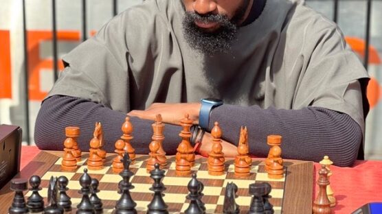 Tunde Onakoya begins his quest to set the Guinness World Record for the Longest Chess Marathon