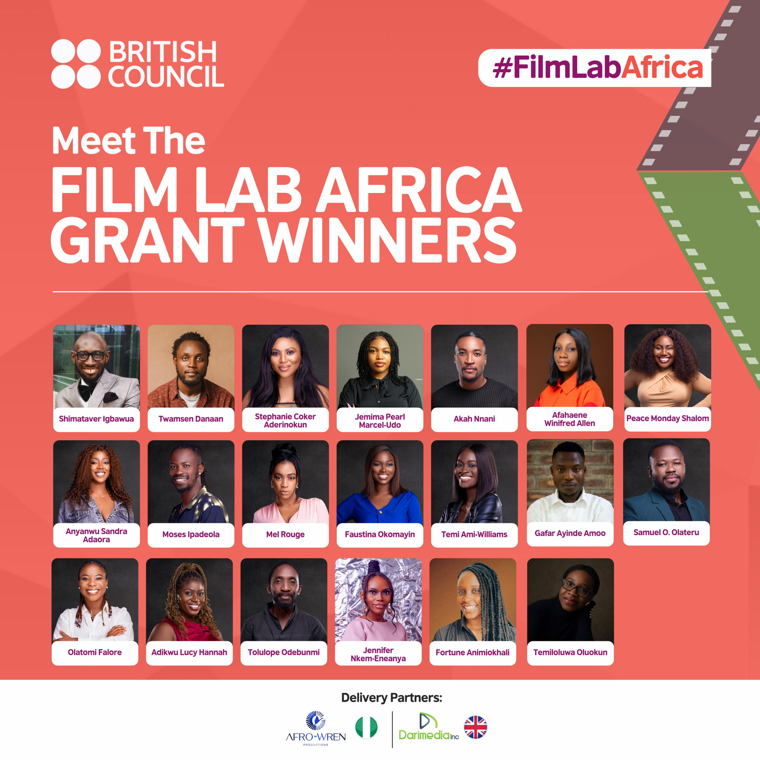 FilmLab Africa Winners 2 scaled Film Lab Africa pitch: 20 participants receive British Council Film Grants | The Guardian Nigeria News