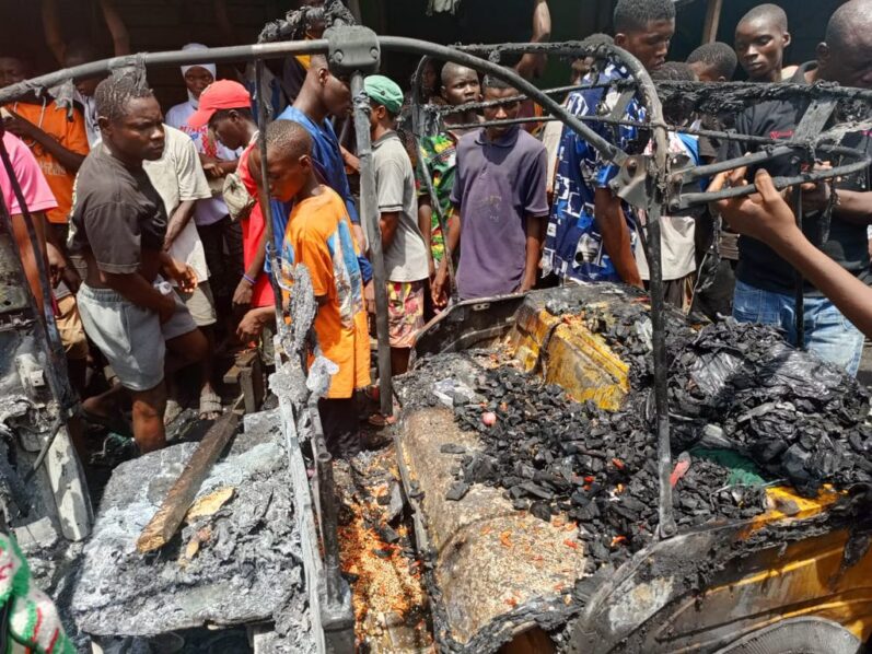 Ten people suffered various injuries in the gas explosion that occured in Ajegunle, Olodi Apapa area of Lagos state