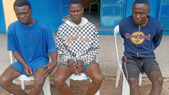 Police parades the suspected killers of a 200L Delta State University student, Faith Omodon