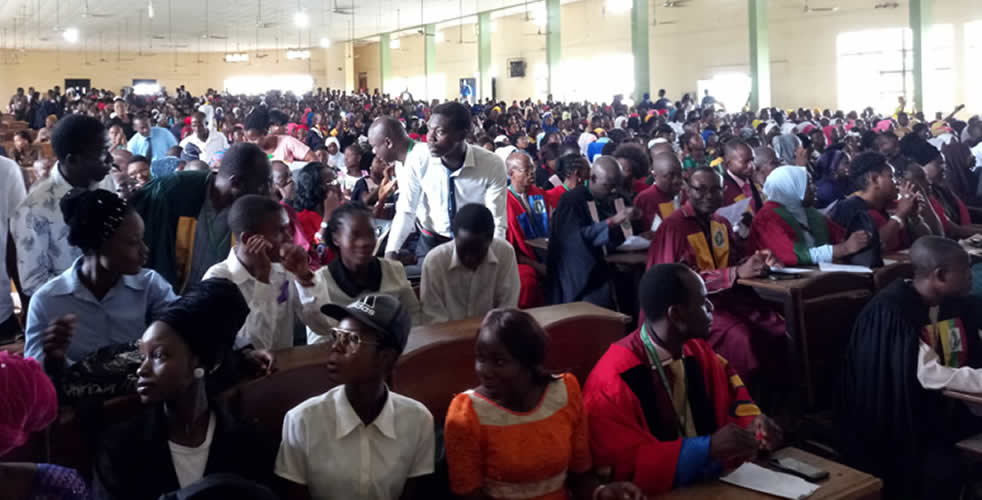 A cross-section of students of the Federal College of Education Special in Oyo