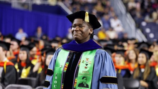 Oluwami, "Wami," Dosunmu-Ogunbi has made history as the first Black woman to earn a PhD degree in U-M Robotics at the Michigan University