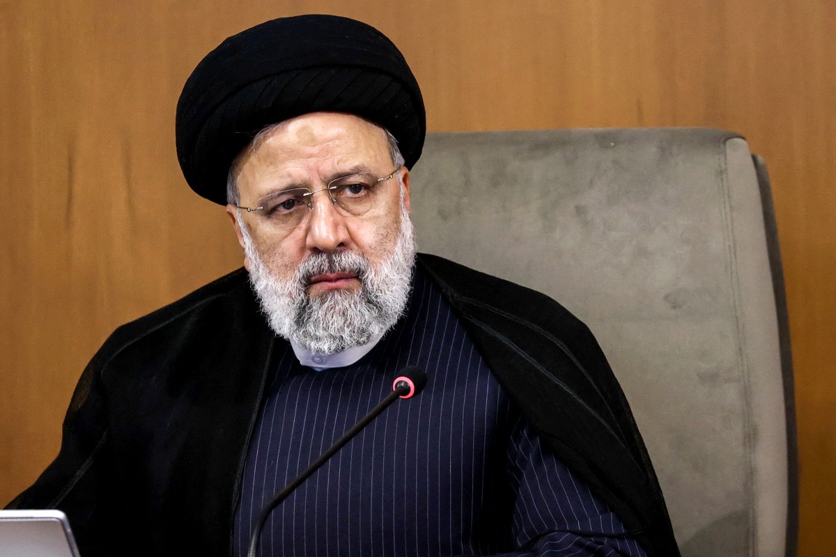 President Ebrahim Raisi chairing a cabinet meeting in Tehran on April 2, 2024. -