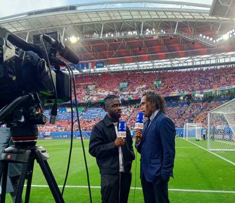 Christian Karembeu speaks to SportyTV's Clinton Egbuna in Dortmund. The former World Cup winner has praised SportyTV for its Euro 2024 coverage.