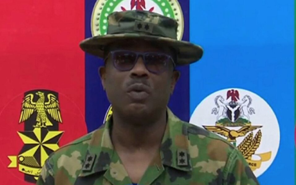 Director, Media Operations, DHQ,, Maj. Gen. Edward Buba