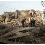 Two persons trapped as 3-storey building under construction collapse in Abakaliki, Ebonyi State