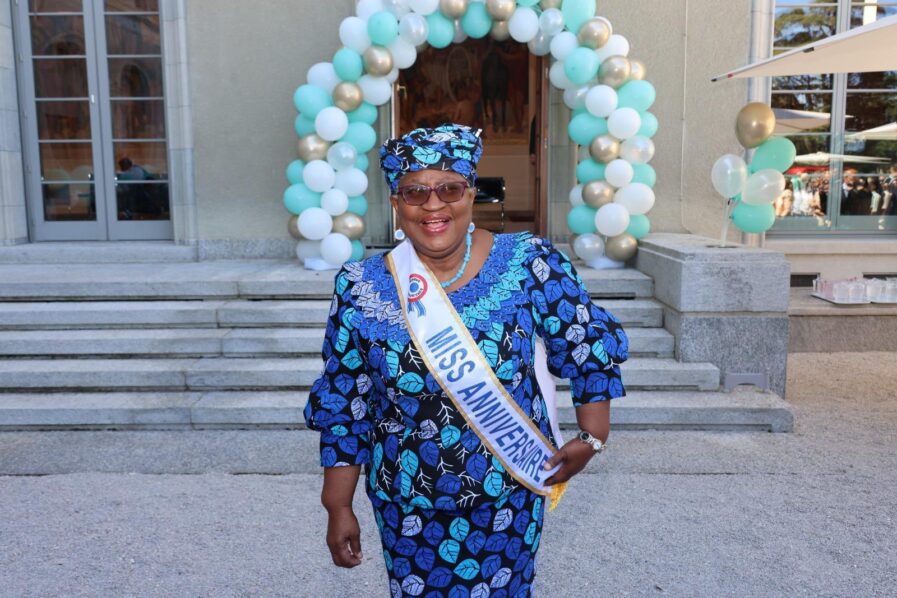 Ngozi Okonjo-Iweala has announced her intention to bid for a second term as Director-General of the World Trade Organization (WTO).(Photo by Fabrice COFFRINI / AFP)