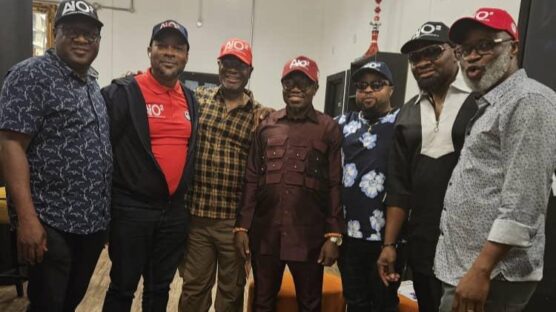 Edo State Majority Leader Charity Aiguobarueghian rallies support for PDP gubernatorial candidate Asue Ighodalo at the Asuelite Meet and Greet event in London, UK.