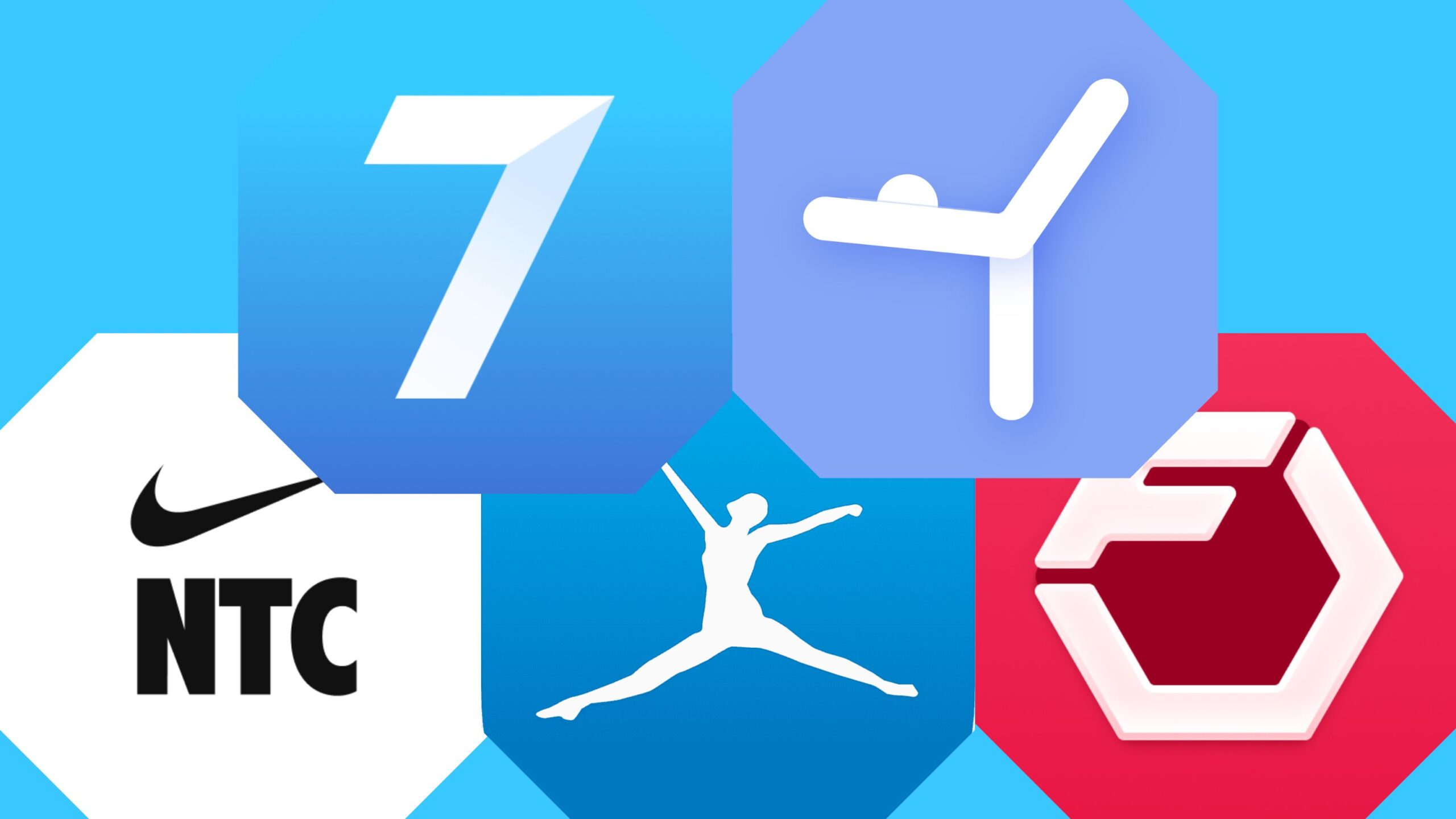 Logos of fitness apps
