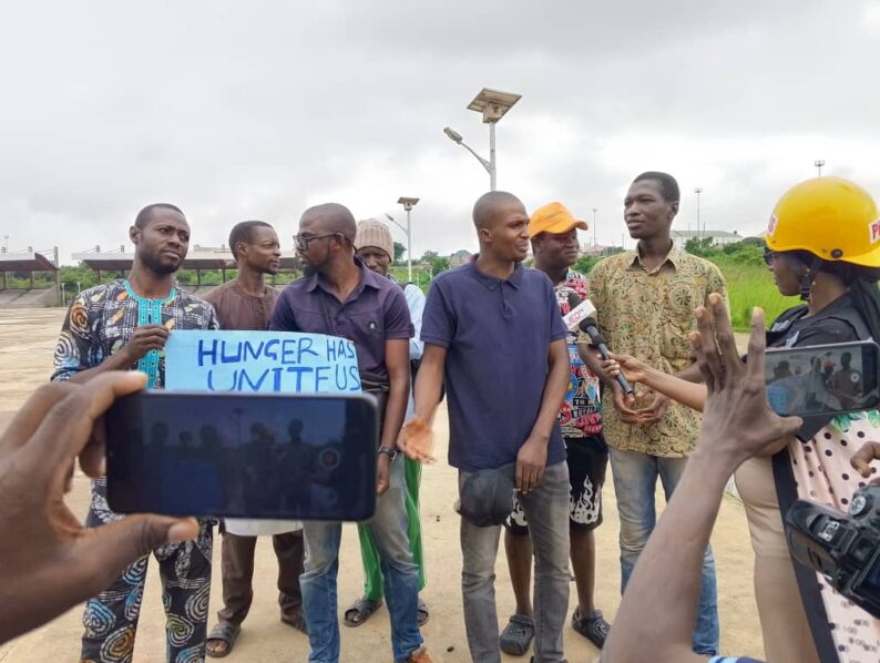 Only eight people came out to attend the much-touted protest against economic hardship and bad governance in Ilorin, Kwara State