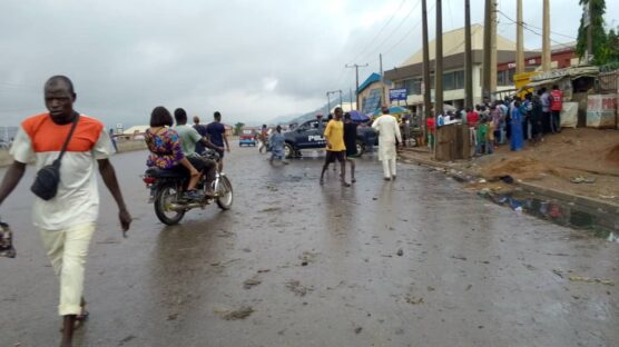 One of the streets in Abuja on the second day of the hunger protest