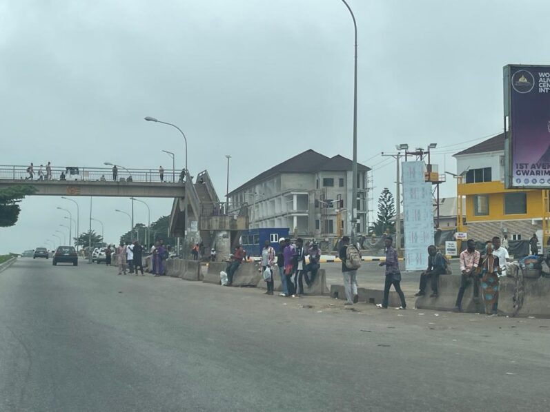 Major roads in Abuja, which usually have heavy traffic in the early hours of the day have been deserted as the protest kicks off 