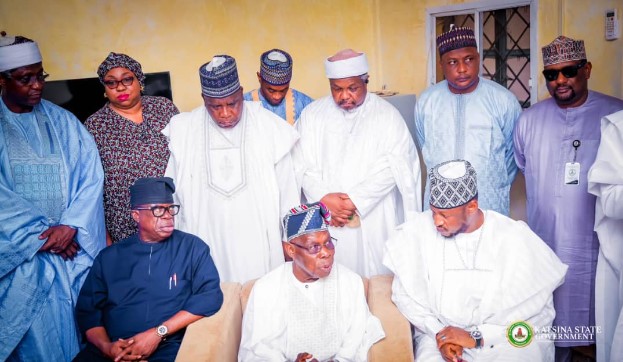 Olusegun Obasanjo, Yemi Osinbajo and others attended the Fiddau prayer for late President Umaru Musa Yar'Adua’s mother