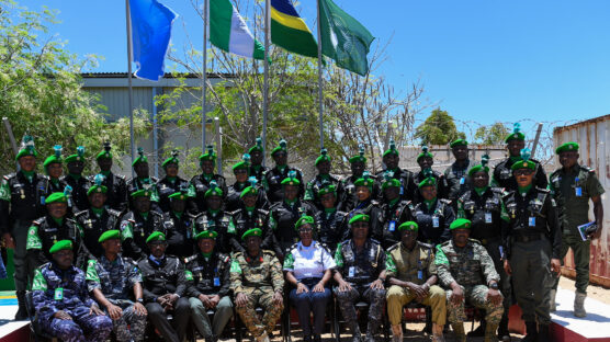 ATMIS has awarded 160 Nigerian police officers for their outstanding service and contribution to peace and security in Somalia