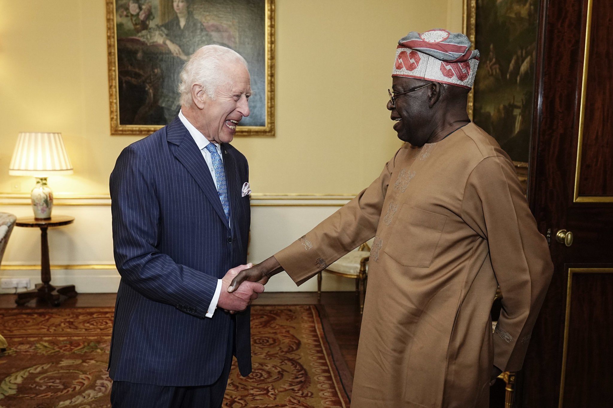 President Bola Tinubu has visited His Majesty, King Charles at Buckingham Palace