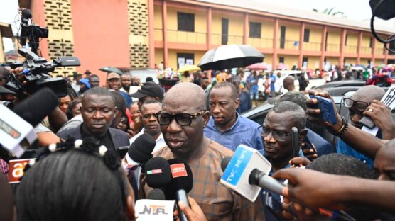 Edo State Governor Mr. Godwin Obaseki on Saturday commended the enthusiasm of electorates to cast their votes despite the heavy rain