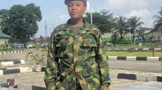 Former female soldier, Private Ruth Ogunleye, who was discharged after accusing senior officers of sexual harassment